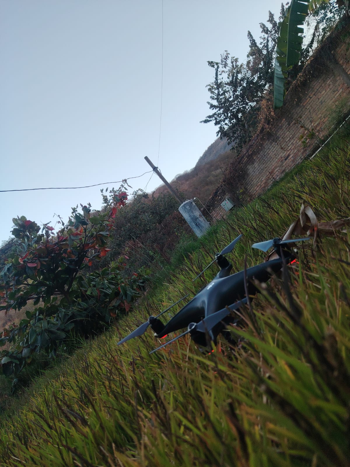 Dron utilizado para trabajos de campo